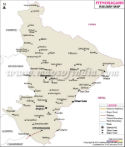 Pithoragarh Railway Map