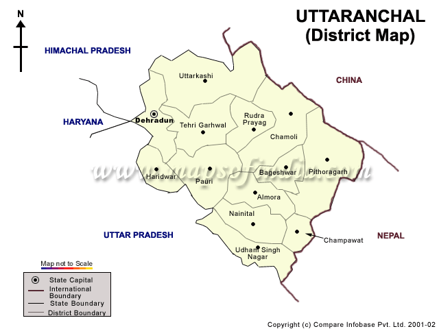 Uttaranchal City Map