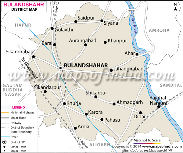 District Map of Bulandshahar