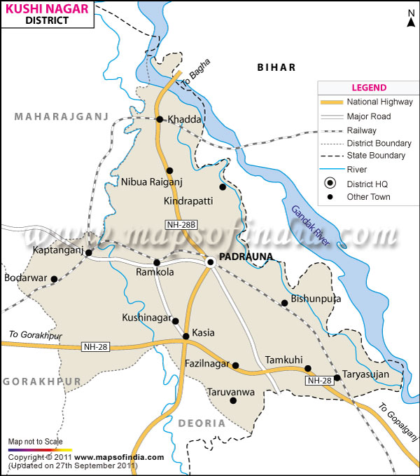 District Map of Kushinagar