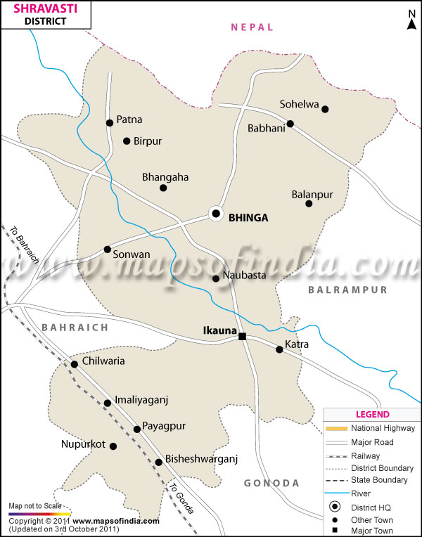 District Map of Shrawasti