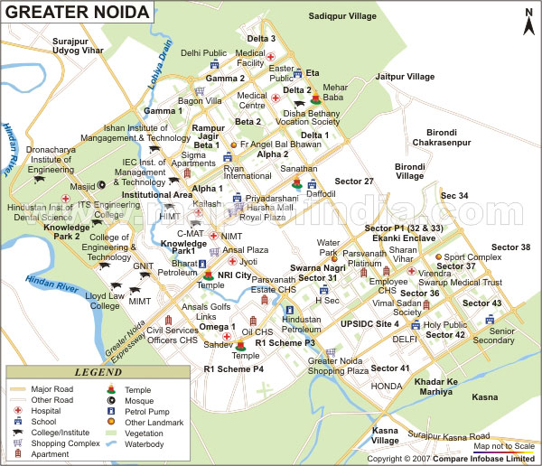 Greater Noida Map