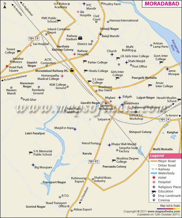 Moradabad Map