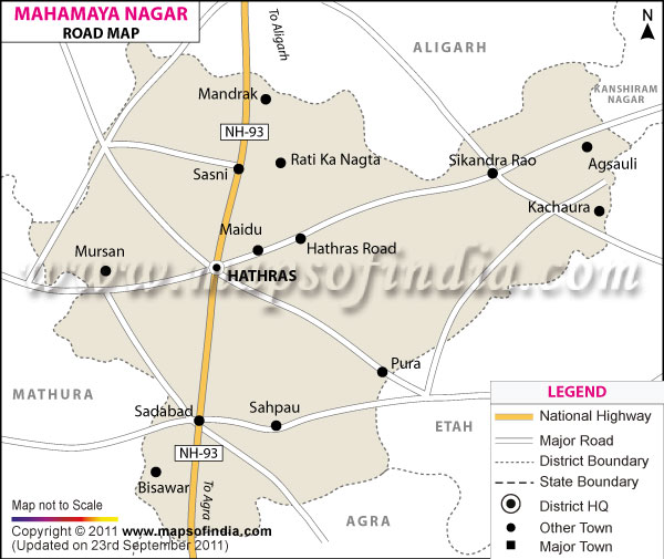 Road Map of Mahamaya Nagar