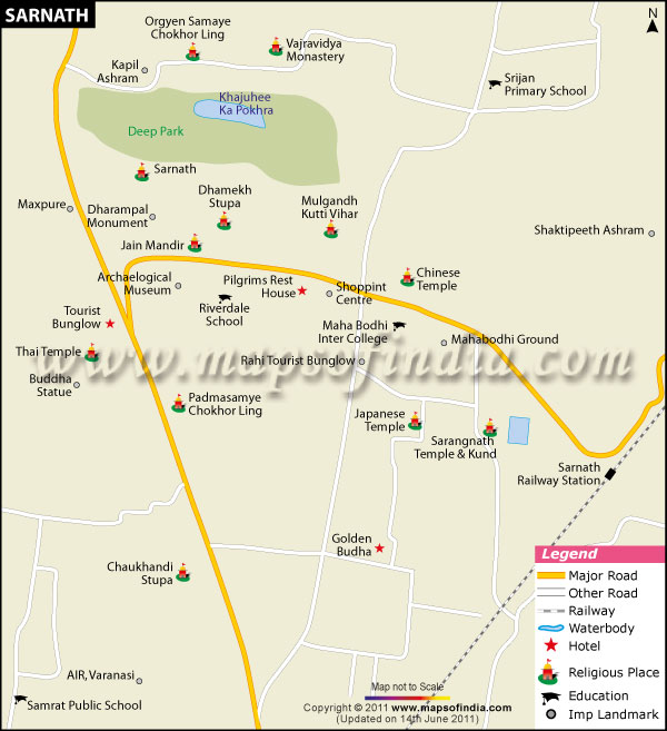 City Map of Sarnath