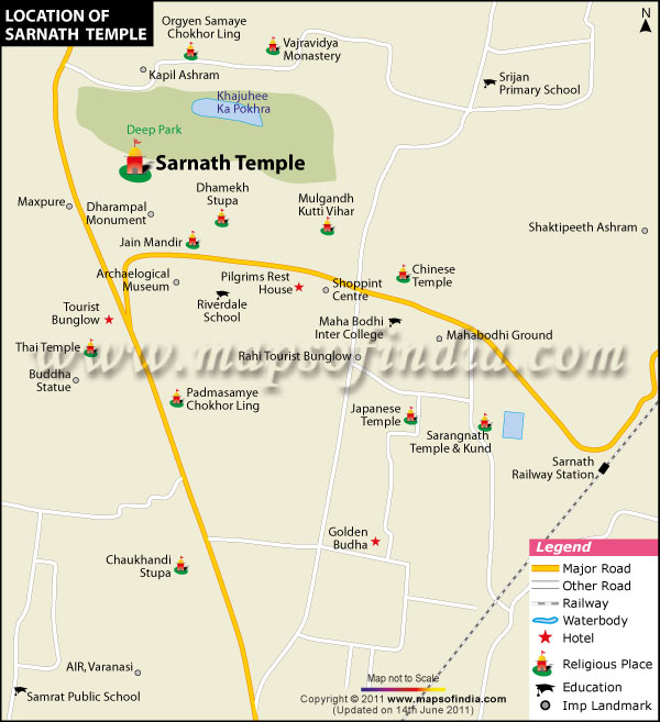 Sarnath Location Map