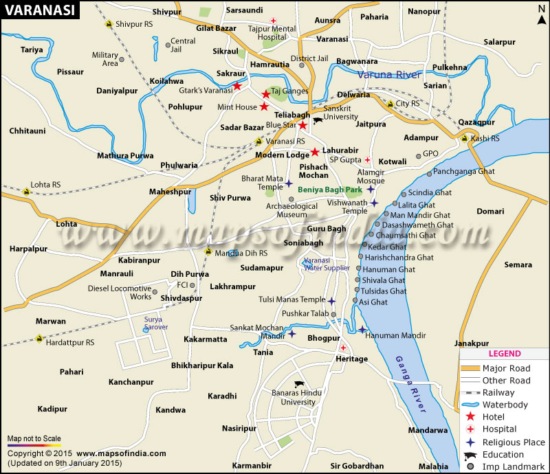 Varanasi Map
