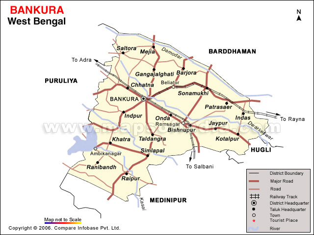 Bankura District Map