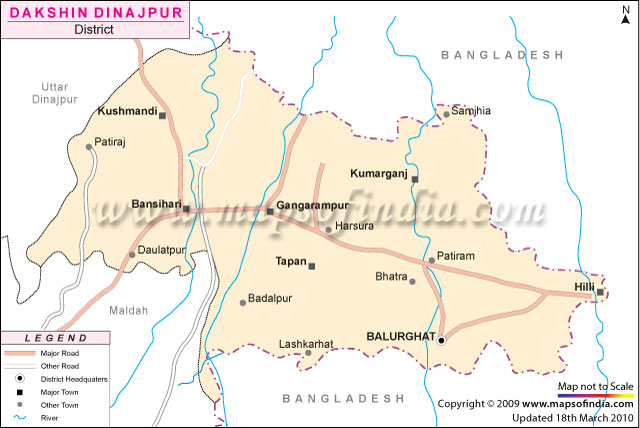 Dakshin Dinajpur District Map