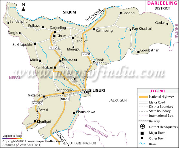 Darjeeling District Map