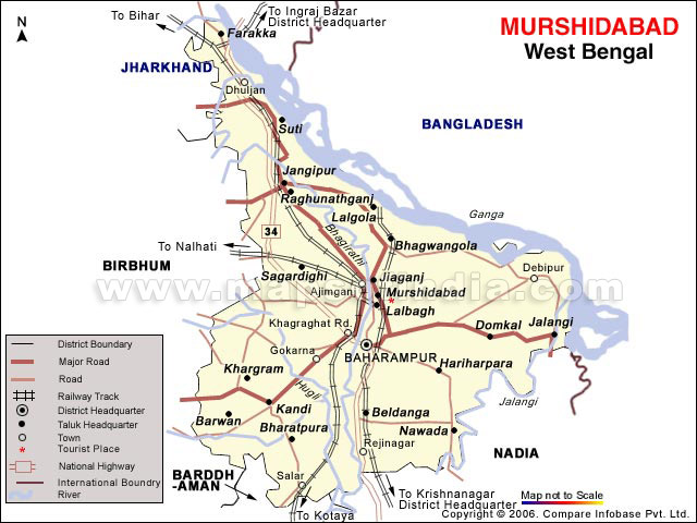 Murshidabad District Map
