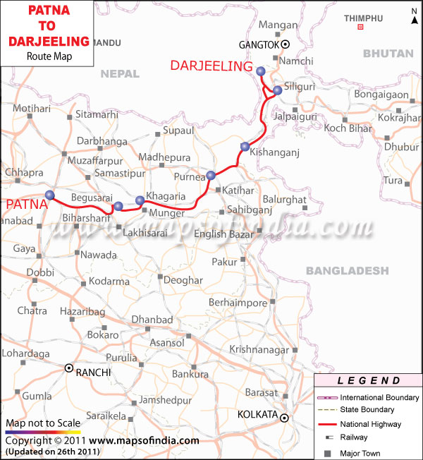 Darjeeling On Map