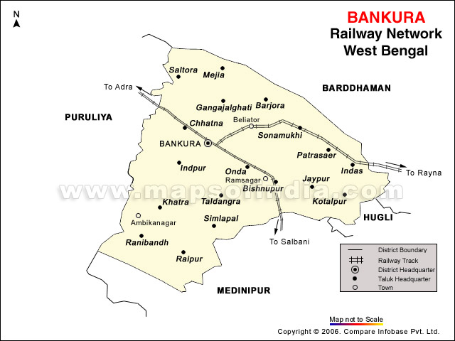 Bankura Rail Network Map