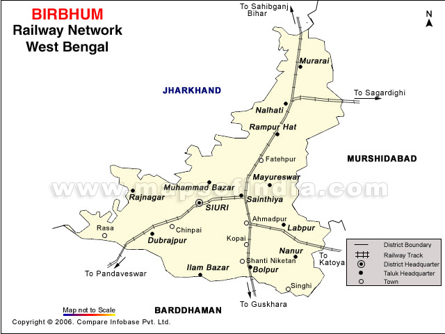 Birbhum Rail Network Map