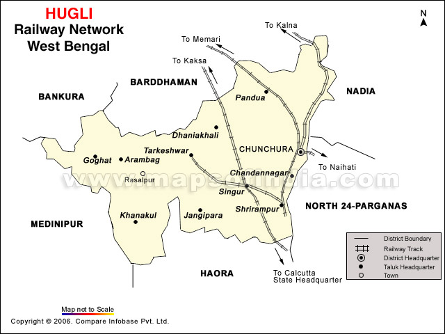 Hugli Rail Network Map