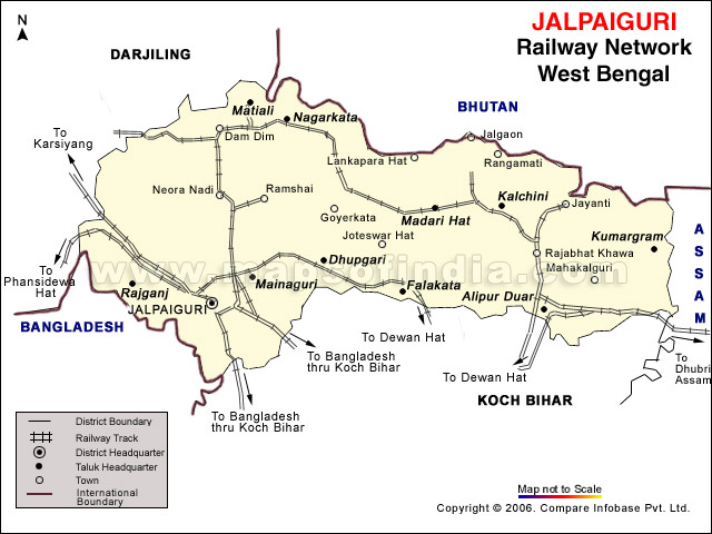 Jalpaiguri Rail Network Map