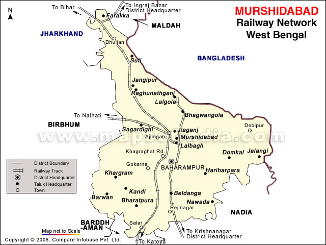 Murshidabad Rail Network Map