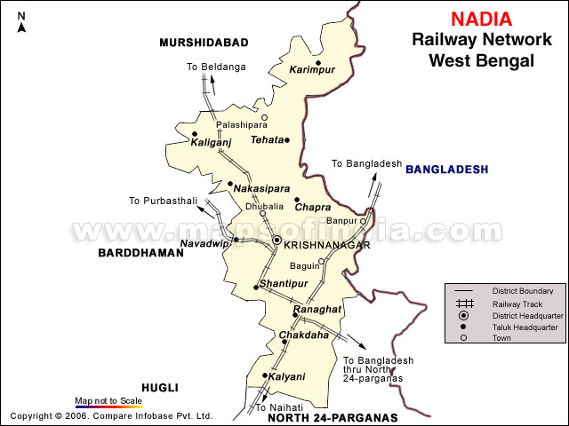 Nadia Rail Network Map