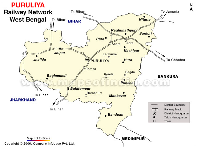 Puruliya Rail Network Map