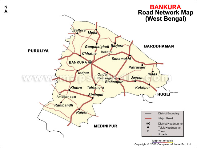 Bankura Road Network Map