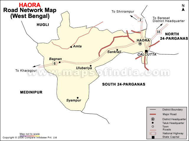 Haora Road Network Map