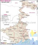 West Bengal Rivers Map