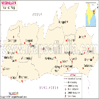 Meghalaya Travel Map