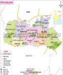 Meghalaya Map