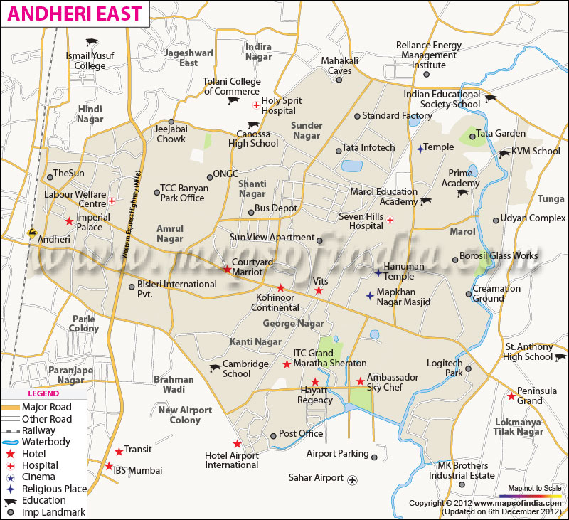 Locality Map of Andheri East