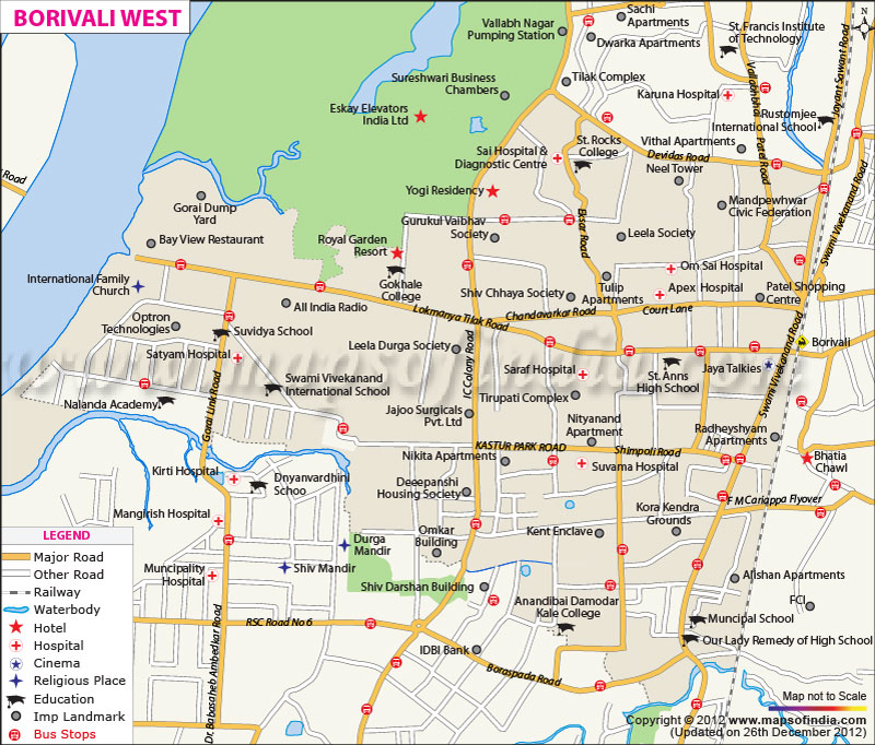 Locality Map of Borivali West