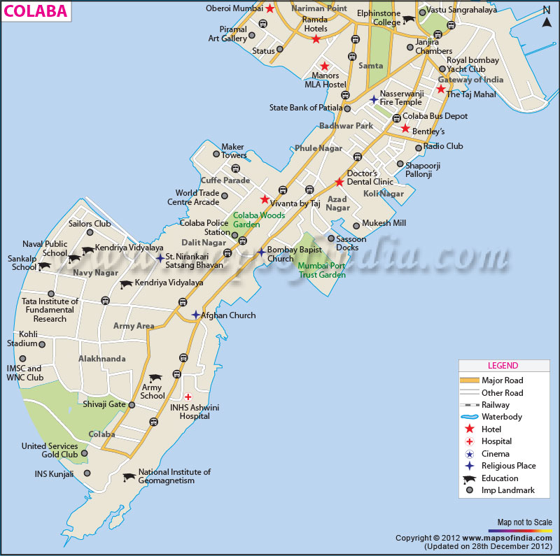 Colaba Locality Map