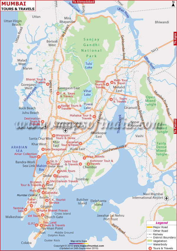 Taxi Tours and Travel Agencies Location Map