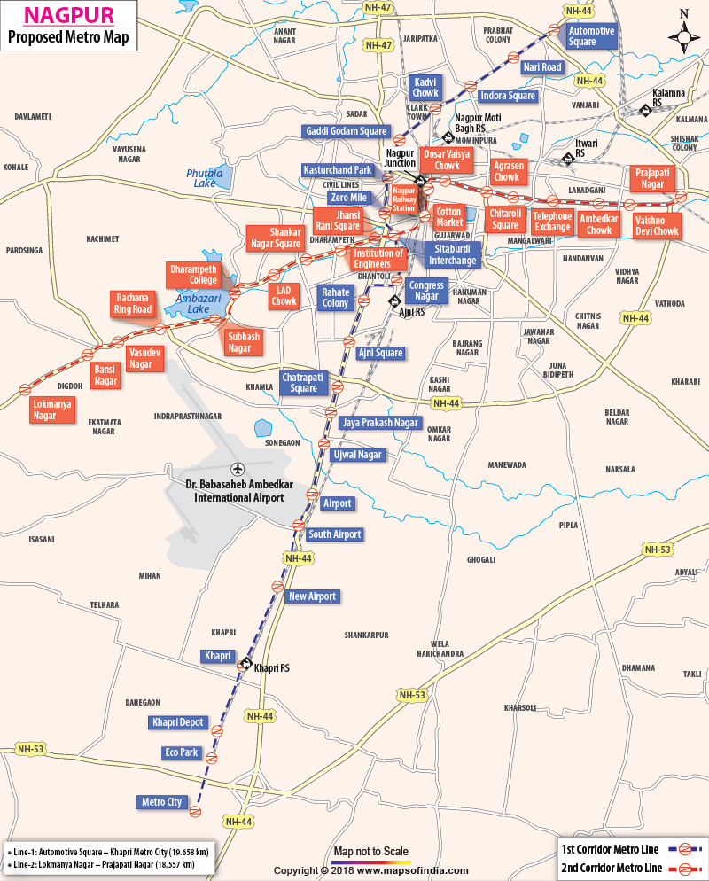 Metro Map Nagpur