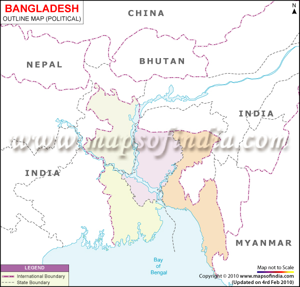 Outline Map of Bangladesh
