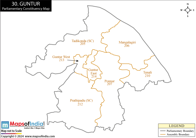 Guntur Constituency Map