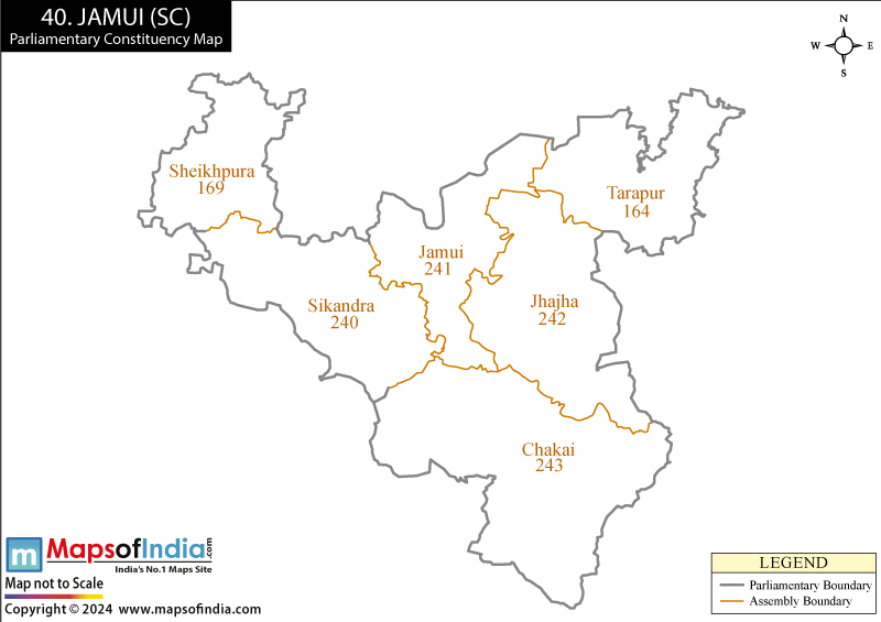Jamui Constituency Map