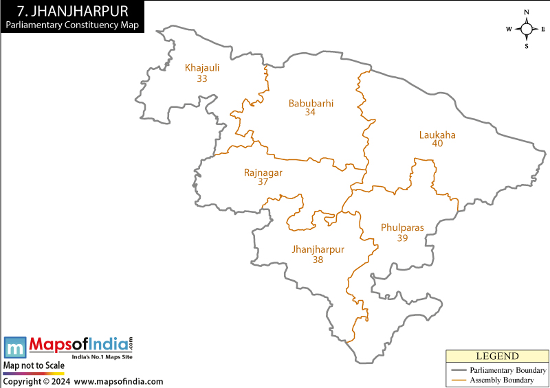 Jhanjharpur Constituency Map