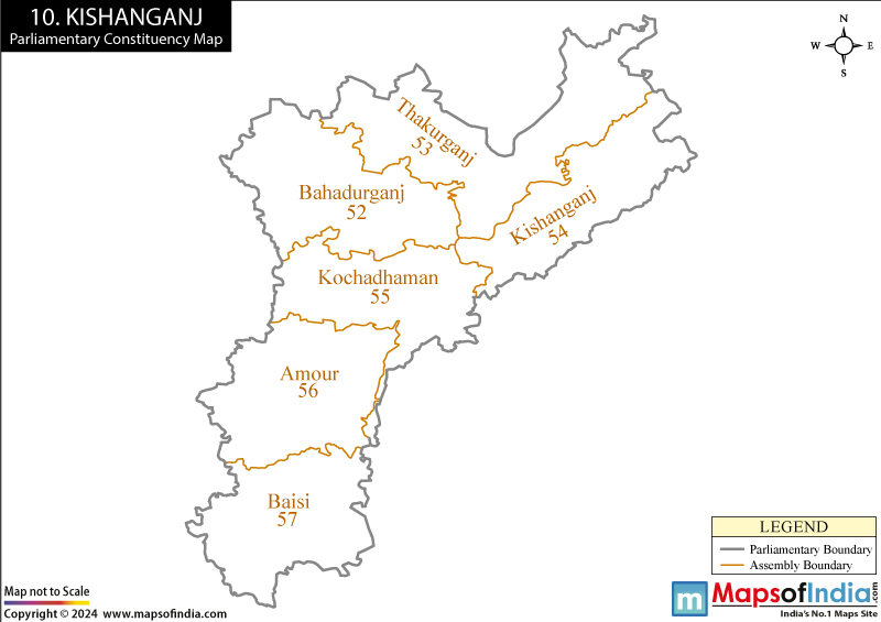 Kishanganj Constituency Map