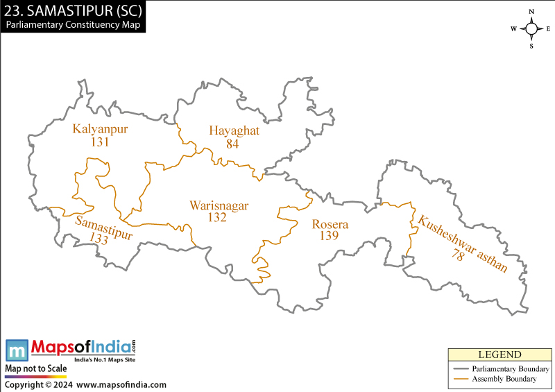 Samastipur Constituency Map