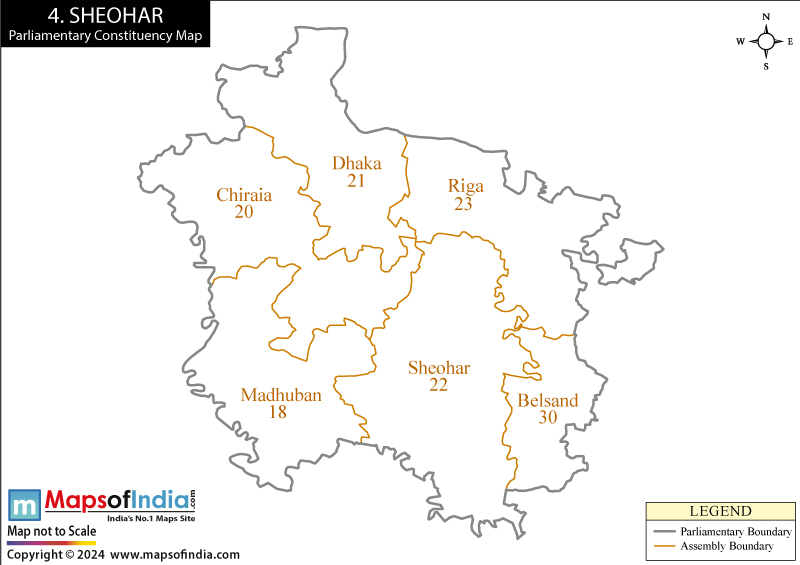 Sheohar Constituency Map
