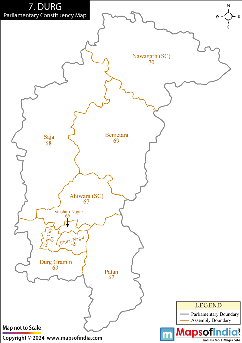 Durg Constituency Map