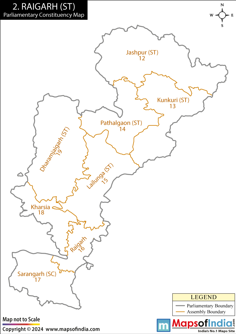 Raigarh Constituency Map
