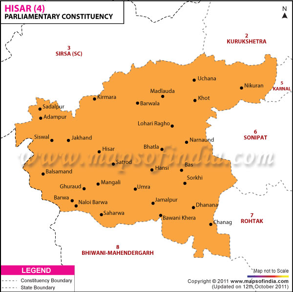 Hisar Constituency Map
