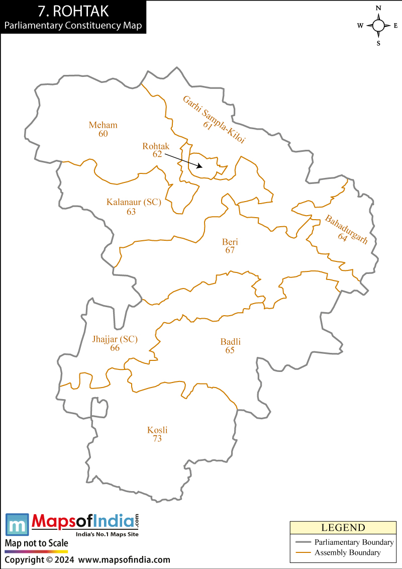 Rohtak Constituency Map