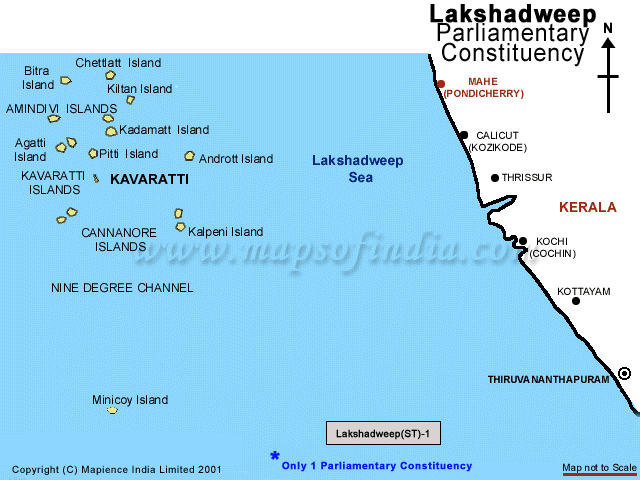 Lakshadweep Parliamentary Constituency Map