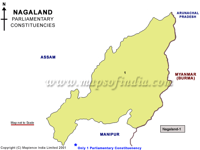 Nagaland Parliamentry Constituencies Map