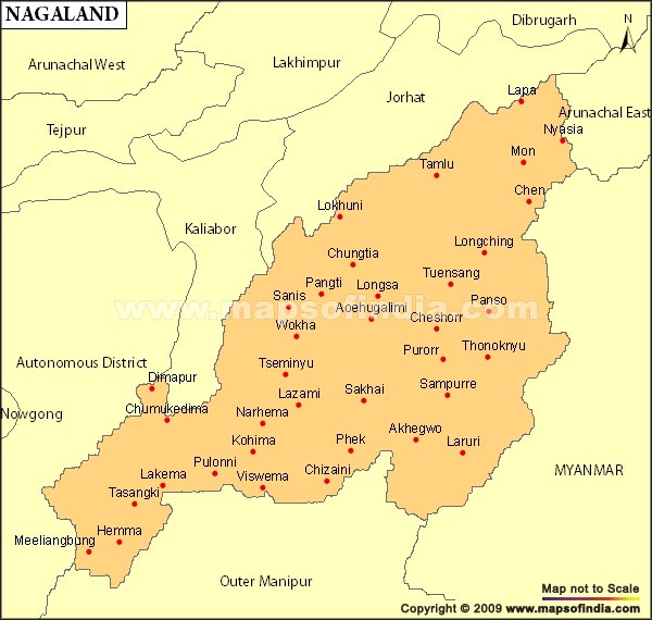 Nagaland Constituencies Map