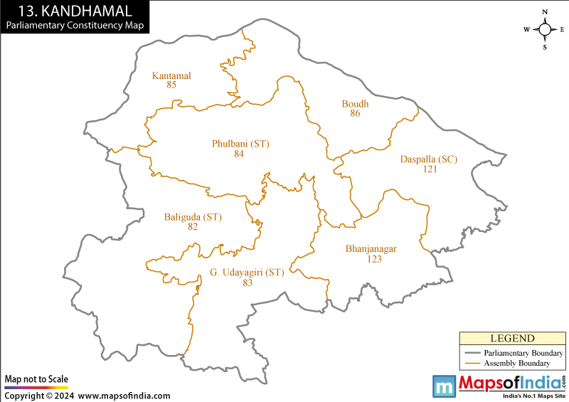 Kandhamal Constituency Map
