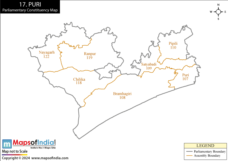 Puri Constituency Map