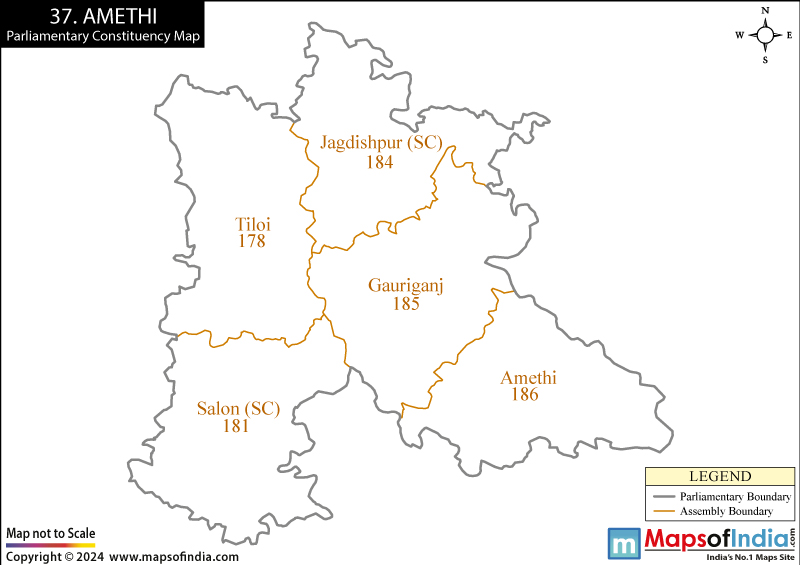 Amethi Parliamentary Constituency Map